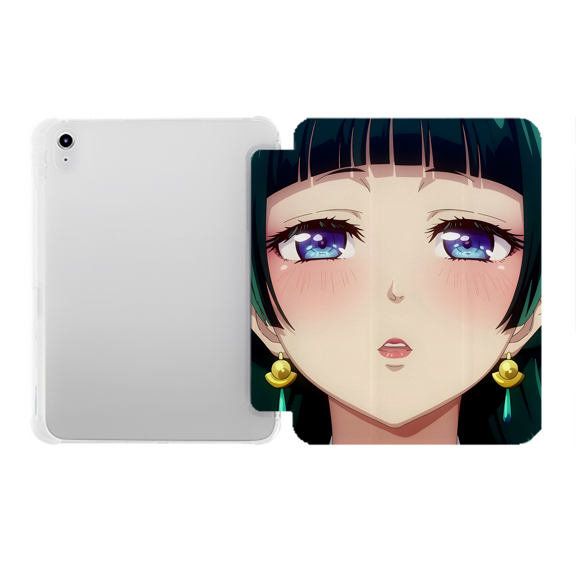 （画像用） 薬屋のひとりごと The Apothecary Diaries IPad ケース ペン収納付き 三つ折りスタンド PUレザー×シリコン 対応機種9.5/10.5/10.9インチ